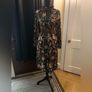 H&M Floral Black Dress
